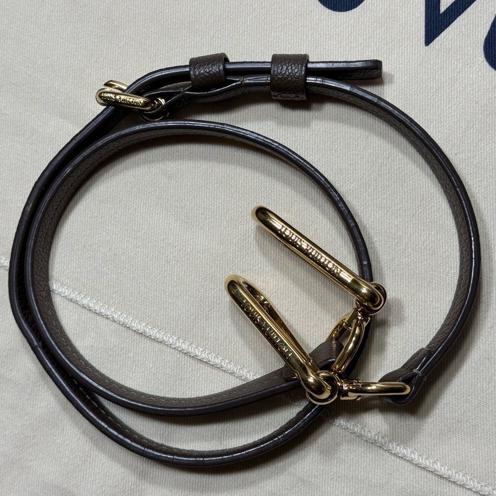 LOUIS VUITTON CHOCOLAT MONOGRAM EMPREINTE LEATHER AUDACIEUSE PM BAG - Picture 16 of 16